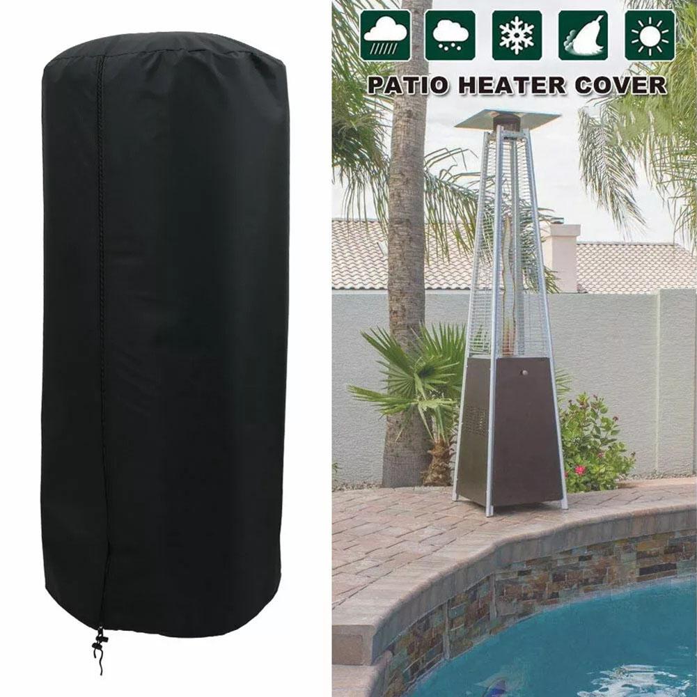 Garden Waterproof Patio Heater Cover Protective Garden Covers Adjustable Cord Convenient Storage Fade-resistant