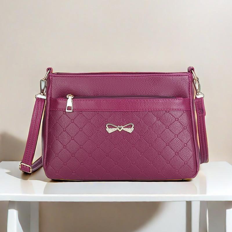 

Women s Crossbody Bag, Winter Large-capacity Hand-held Shoulder Bag, Fashionable Middle-aged Mother s Bag, Small Bag фіолетовий