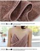 Women's Wearable Polyester-Spandex Coral Fleece Bath Towel - Thickened & Versatile for Summer
