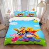 Winnie Pooh Friends Print 3Pcs Bedding Setduvet Cover With 2 Bedropillowcase Home Birthday Gift