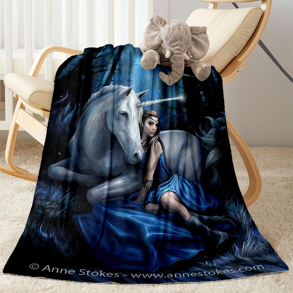 Gothic Style Blanket Soft Warm Cozy Suitable for Office Chair Bedding Chair for All Occasions Modern Gift for Travel Home Birthdays