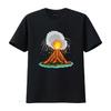 Cool Volcano Eruption Volcanic Lava Magma T Shirt Vintage Washed Breathable Casual Homme Streetwear Stylish Comfortable Graphic