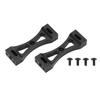 2Pcs RC Metal Beam 53mm Length Center Fixed Bracket Aluminum for WPL B14 B16 B36 Q60 Q61Black