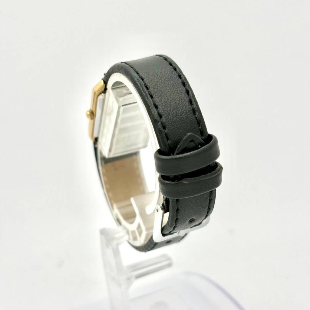 SEIKO Watch Gold Rectangular 472659 New Strap [New Battery] Ladies' 7321-5370