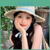 Classic Wide Brim Straw Sun Hat For Women With Breathable Weaving For Summer