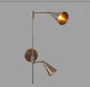 Wall Sconce Double Cone Stilnovo Style Brass Wall Lamp Mid Century Modern Bedside Light Wall Mount Sconce Home Decor Lighting New Home Gift