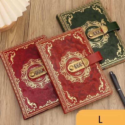 A5 grenzüberschreitendes passwortgeschütztes Tagebuch – Europäisches Retro-Schülerjournal