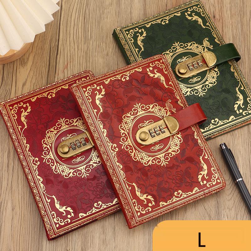 Secure A5 Password Diary & Creative Office Planner with Lock