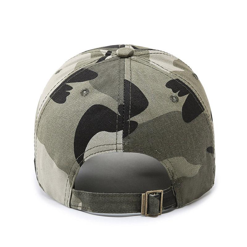 Unisex Camouflage Baseball Cap Spring Autumn Sun-Shading Casual Hat Cotton Breathable Lightweight Outdoor Running Hat