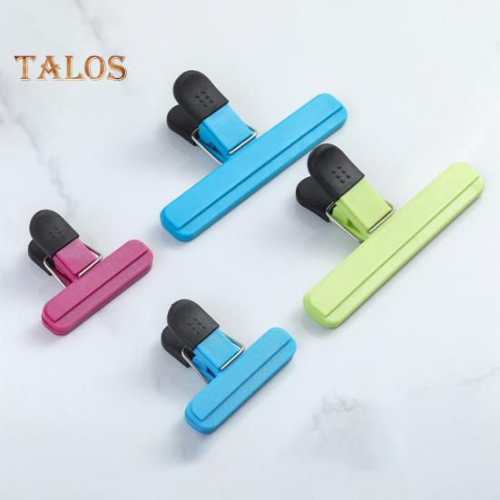 2Pcs Sealing Bag Clip Moistureproof Keep Freshing Easy To Use Useful Office Paper Files Clamp Snack Bag Seal Holder Household Supplies