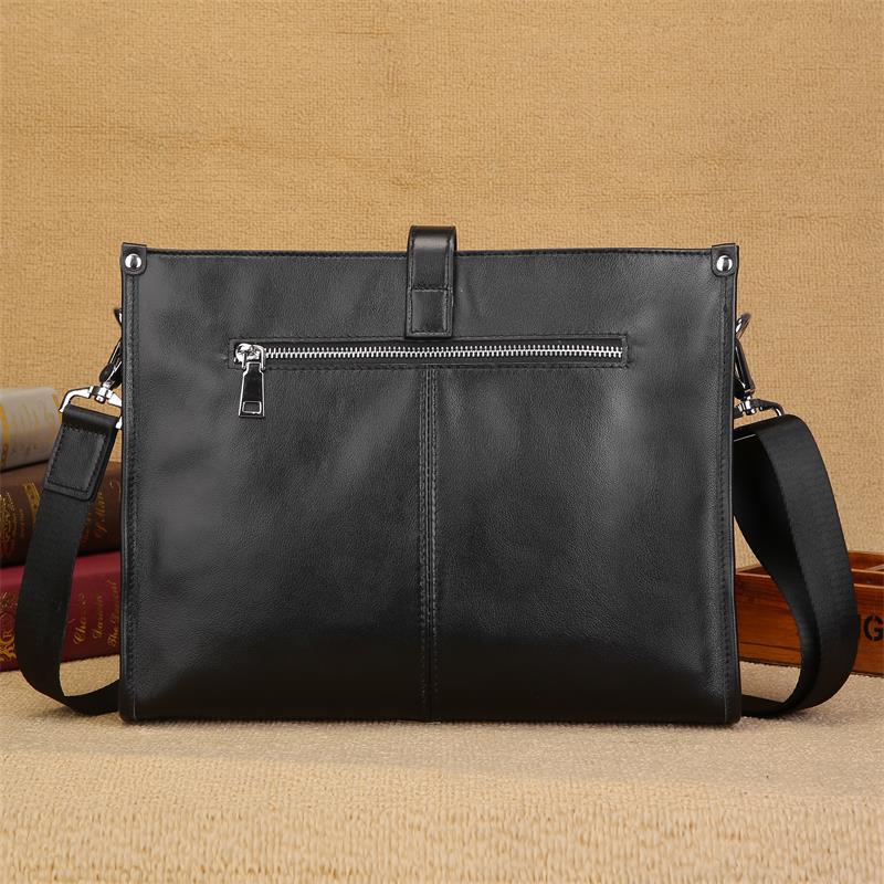 Cow Leather Shoulder Bag For Men Male A4 Genuine Leather Briefcase Bag Business Clutch Bags Envelope Bag Men Crossbody Bags