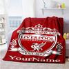 Liverpool Personalized Name Blanket Gift Customizable Blanket Ultra-Soft Great for Couch Office Chair Bed Bedding All-Season Use