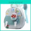 Mushroom Kids Preschool Backpack Cartoon Print Wear Resistant Polyester Fabric