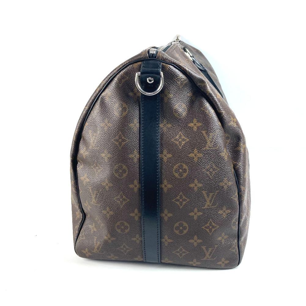 Louis Vuitton M56714 MonogramMacassar KeepallBandouliere55 Hand Bag Duffle Bag