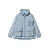 SS22 Hooded Multi-Pocket Solid Jacket Men Jackets Blue I030020-0F4-GD
