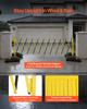 Industrial Expandable Barricade, 3.94m Expandable Safety Barrier, Flaxible Mobile Barricade with Locking Casters, Portable Folding Security Gate