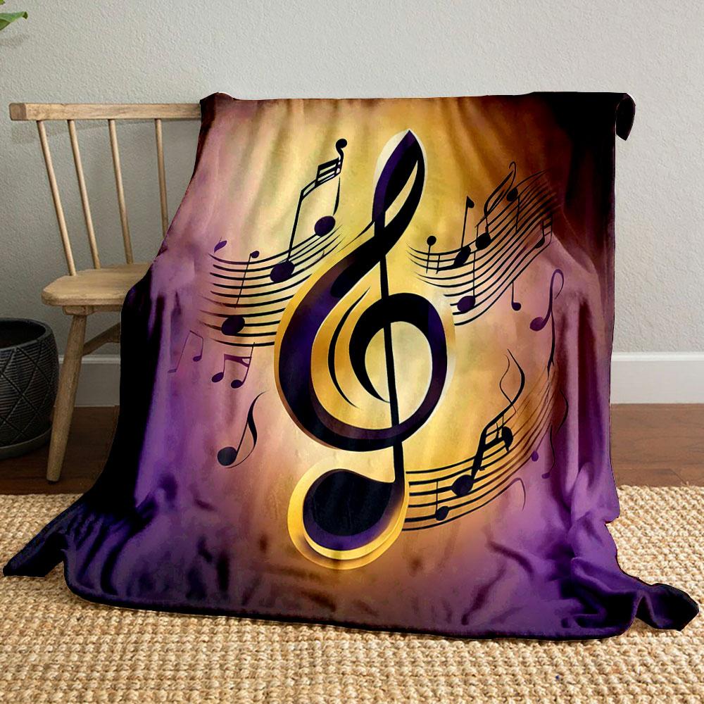 Musical Treble Clef Design Print Blanket Soft and Cozy Perfect for the Living Room Bed Sofa or a Nap,gift