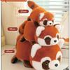 Creative Plush Panda Turn to Red Panda Plush Toys Raccoon Kawaii Flip Animal Pillow Dolls Stuffed Toy Birthday Gift 25/35/45CM