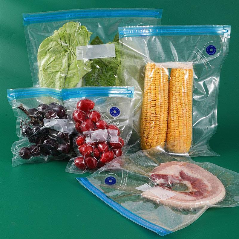 Textured Vacuum Seal Bags for Food Preservation and Compression