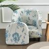 Printing Single Club Chair Cover Sofa Cover Full-covering Protective Cover Semi-circular Bathtub-shaped Sofa Cover Cushion