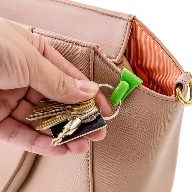 Keys Clips Plastic Bag Hook Keys Clips Keys Holder Hook Folder for Purse Handbags Backpacks