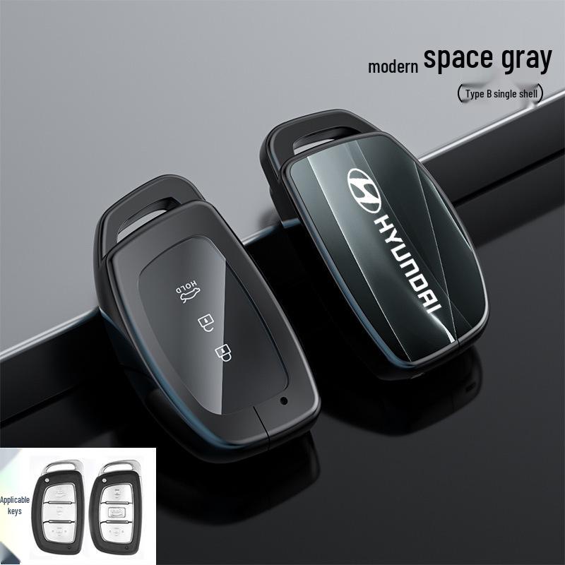 Hyundai Tucson Palisade IONIQ Nexo L Key Case Snap Button Shell