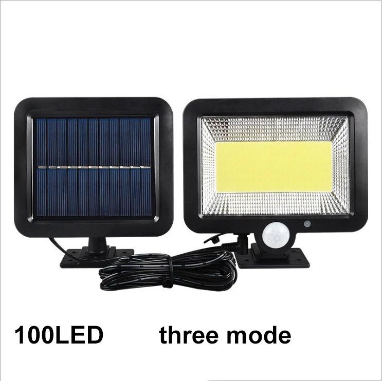 100/120/160COB Outdoor Solar Split Wall Lamp 3 Mode Waterproof Motion Sensor Garden Street Lights Solar Lamp Garden Wall Light
