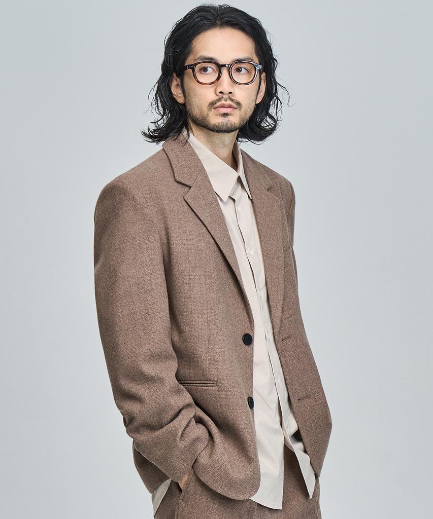 Prairie Wool Relaxed Fit Blazer (Beige)
