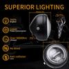 16cm Retro Motorcycle LED Headlight Daytime Running Lamp for Cruiser Chopper Cafe Racer