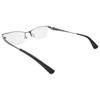Nagoya Optical Co., Ltd. Stylish and fashionable reading glasses for men: Metal frame, semi-rimless design, MM-01 (Gray (wide), 3.00)
