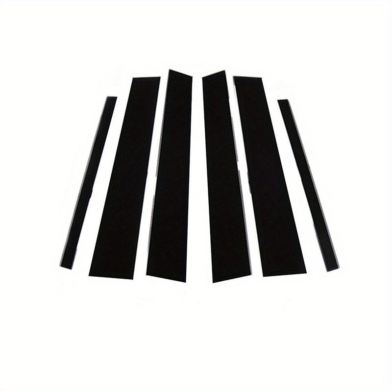 

6 шт. Подходят для Mercedes ML-Class W164 2006 2007 2008 2009 2010 2011 Глянцевые черные стойки дверей Декоративная накладка на боковое окно двери чёрный