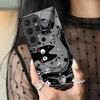 Stylish cute cat suitable for Samsung A51 mobile phone case S25ULtra glass A71 protective case S23Plu hard case