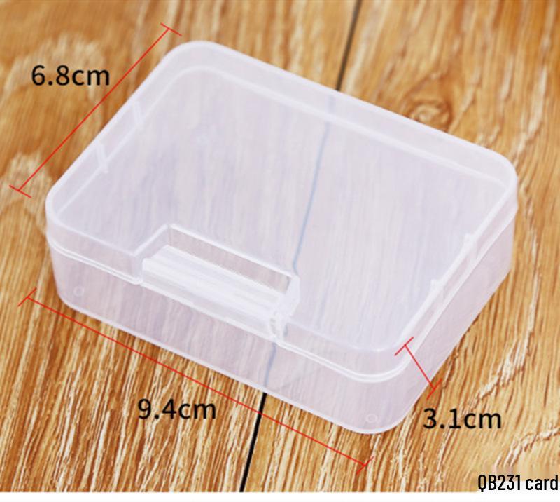 24-Grid Transparent Plastic Jewelry and Earring Storage Box for Accessories and Beading