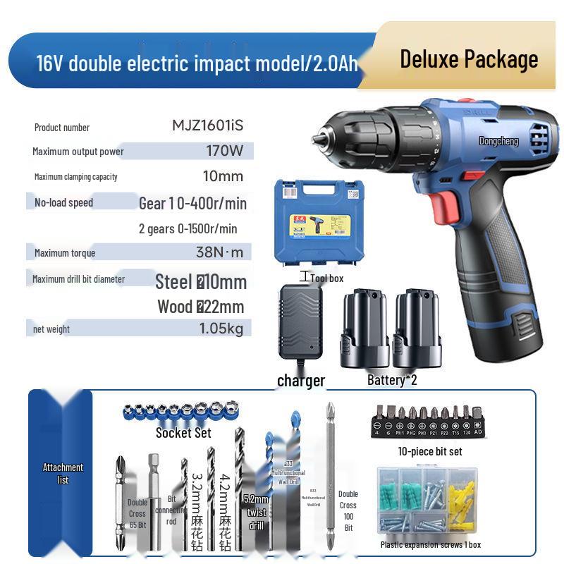 Multifunktionale wiederaufladbare Bohrmaschine & Schraubendreher