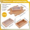 12pcs Rectangle Kraft Paper Drawer Boxes Festival Gift Wrapping Boxes Gift Packaging Boxes for Jewelry Wedding Party with Clear PET Plastic Cover Peru