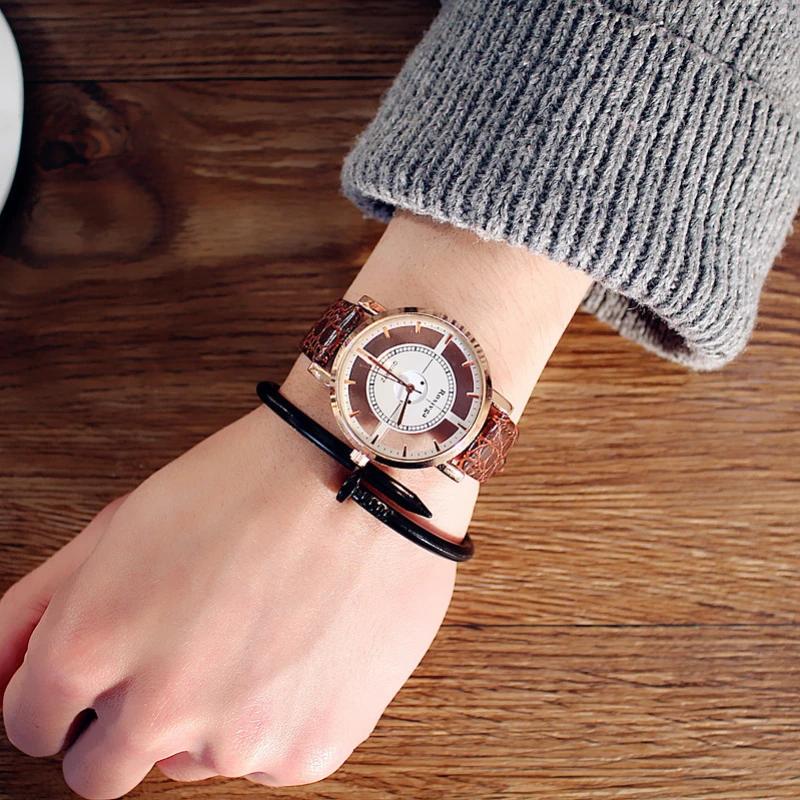 

New Double-sided Hollow Fashion Men Watches Luxury Trend Quartz Watch for Men Women Dress Watch Retro Male Wristwatch Clock Gift