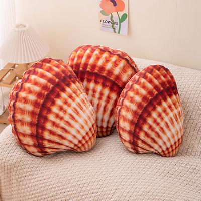 Simulated Marine Life Plush Toy with Soft Plush Filling Shells Conch Pillows Waist Support Room Sofa Decoration Birthday Gift