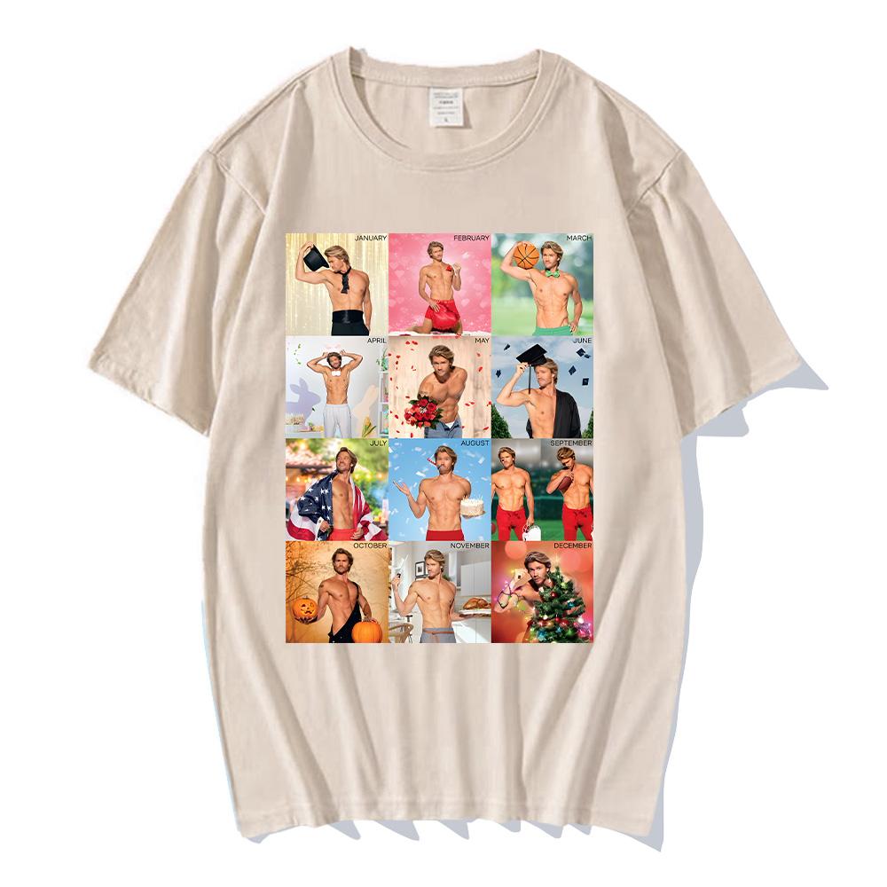 The Merry Gentlemen Film Tshirts Chad Michael Murray Calendar Tees Sexy Cotton Women Men Tops Trends Versatile Clothing T-shirts