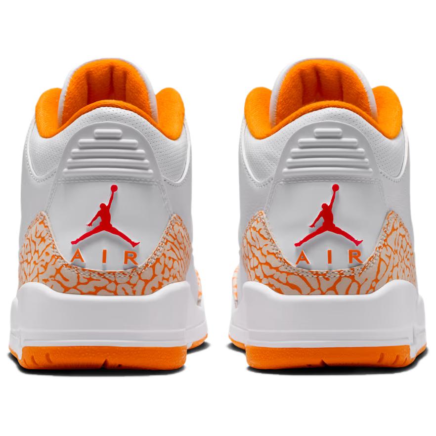 Air Jordan 3 Orange Citrus Women Sneakers White Cement-Grey Fire-Red CK9246-101