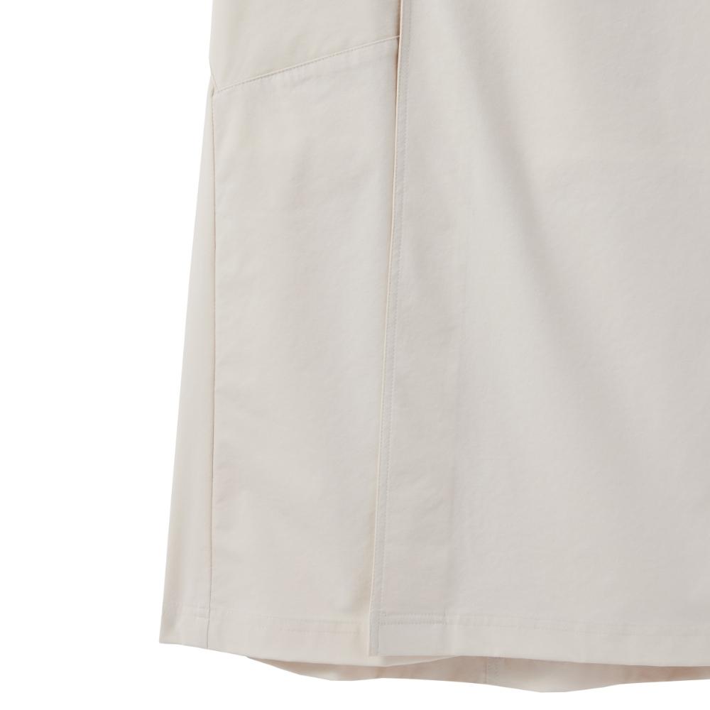 Brompton London W Nylon Set Unbalance Pocket Wrap Midi Skirt - Ivory (P242Wsk360)