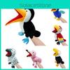 New Cross-border Bird Animal Hand Puppet Large Beak Parrot Toy For Soothing Kids Wholesale Eagle Doll