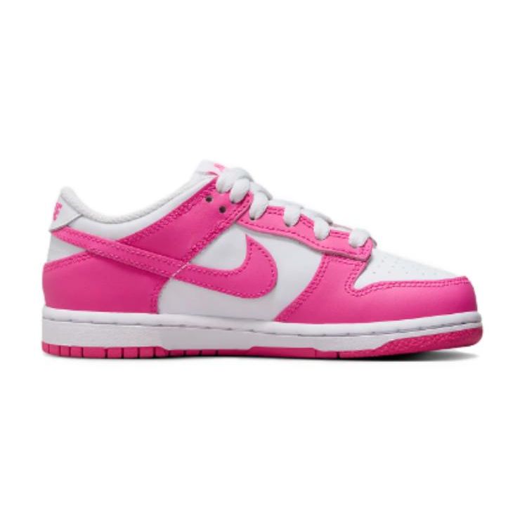 Nike Zapatillas Deportivas Dunk Low PS Laser Fuchsia para Niños Rosa Blanco FB9108-102