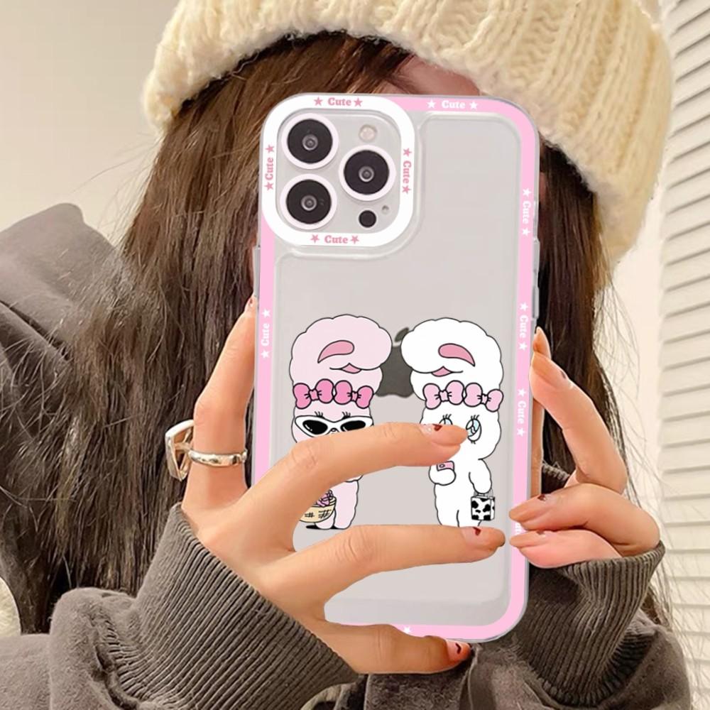 Esther Bunny Phone Case For iPhone 11 12 13 14 Mini Pro Max XR X XS TPU Clear Case For 8 7 6 Plus SE 2020