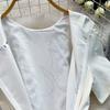 2026 New Summer Women Floral Print Short Sleeve Midi Long Elegant Gorgeous Bridesmaid Cocktail Party Dress with Round Neck