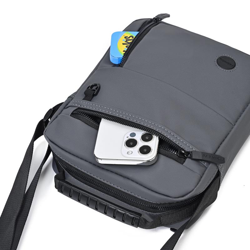Men's Crossbody Bag - Multi-Compartment Business Shoulder Bag with Adjustable Strap, Compact Design for Travel & Everyday Use