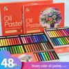 Professional Heavy Oil Pastels & Brushes: 12/24/36/48 Colors for Art & School Projects