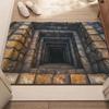 3D Visual Bathroom Absorbent Foot Mat - Dirt-Resistant, Easy-to-Clean, Entrance Doormat