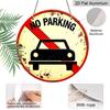 2D Flat, Retro-style, High-end Round Aluminum Wall Decoration, Available in Various Sizes. No Parking Allowed. Suitable for Indoor and Outdoor
