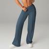 High Waist Workout Pants for Women Straight Leg Sports Trousers with Pockets Outdoor Casual Comfort Slim Fit Long Pants