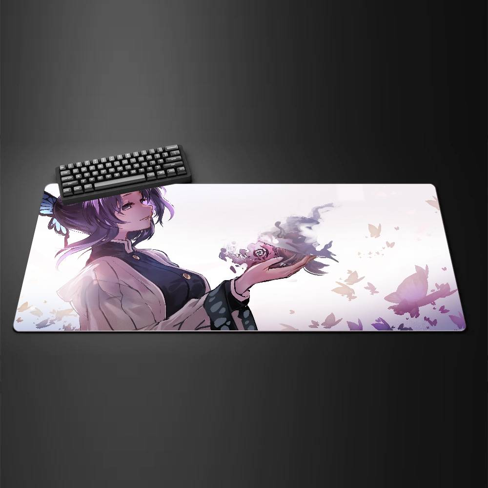 Demon Slayer Inosuke Anime Gaming Mouse Pad Large Rubber Keyboard Desk Mat With 2MM Stitched Edge Design